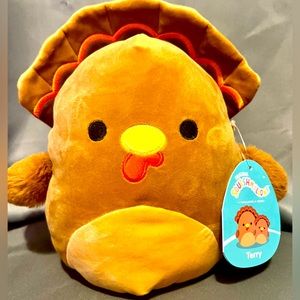 NWT Terry The Turkey 8" Squishmallow Thanksgiving